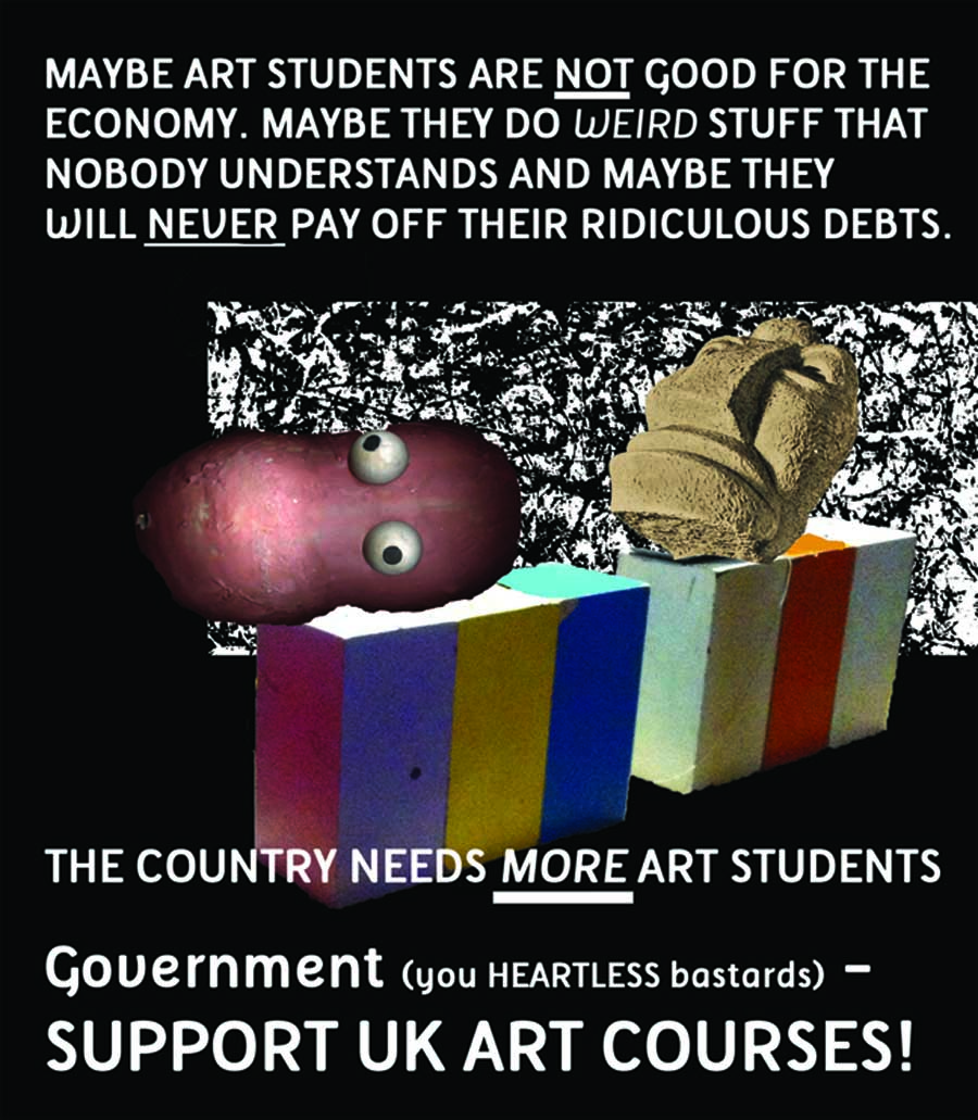 Reading Degree show Poster Support UK art Courses